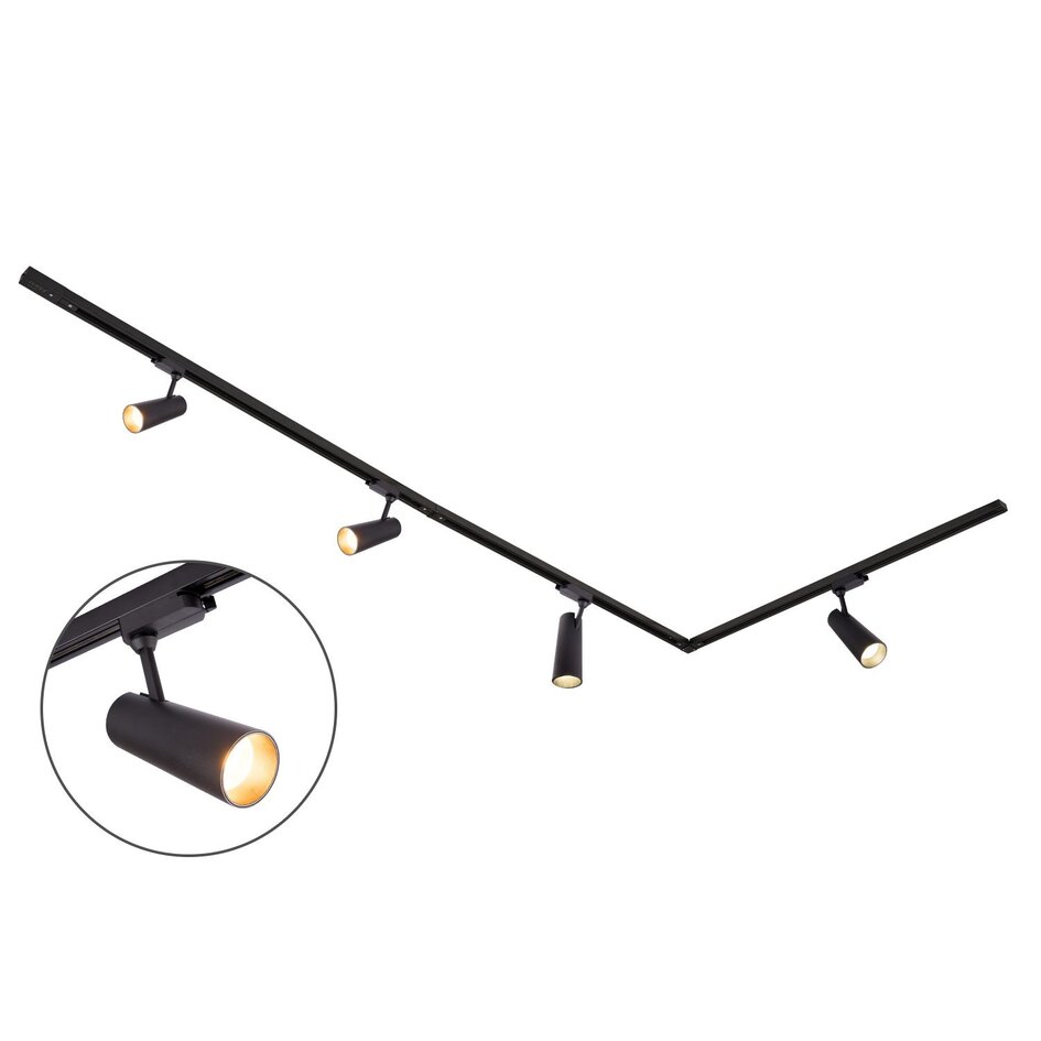 Modernes 1-phasiges Schienensystem 3-Meter Jazz-Spots - Deckenleuchte