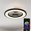 Smarter Deckenventilator Starry mit Tuya Smart App und RGB - Schwarz