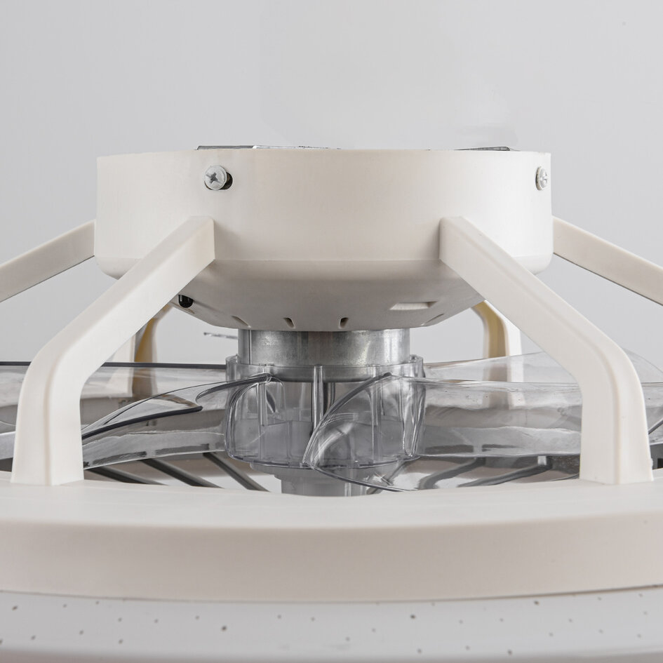 Smarter Deckenventilator Mira mit Fernbedienung, WLAN und RGBW - Weiß