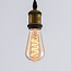 Filamentlampe LED dimmbar vertikale Spirale 4 Watt Amberglas, 60 mm