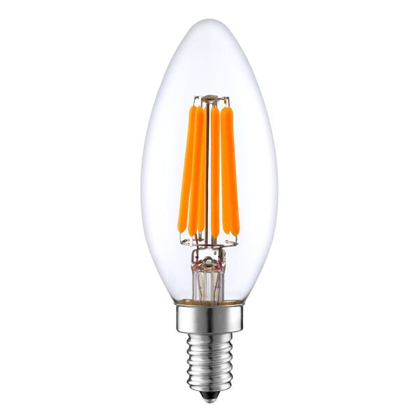 E14 Filament-Kerzenlampe LED dimmbar klar 5,5 Watt