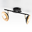Industrielle Deckenleuchte mit 2 Spots 3-stufig dimmbar - Orchid