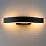 Design-Außenwandleuchte Dean - Schwarz mit integrierter LED