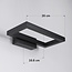 Design-Außenwandleuchte Isa - Mattschwarz mit integrierter LED