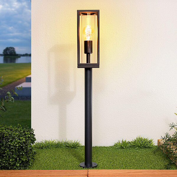 Schwarze Sockelleuchte - Teddy