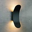 Design-Außenwandlampe Stormy - Schwarz mit integrierter LED