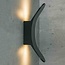 Design-Außenwandlampe Stormy - Schwarz mit integrierter LED
