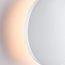 Runde Außenwandlampe Moon - Weiß mit integrierter LED
