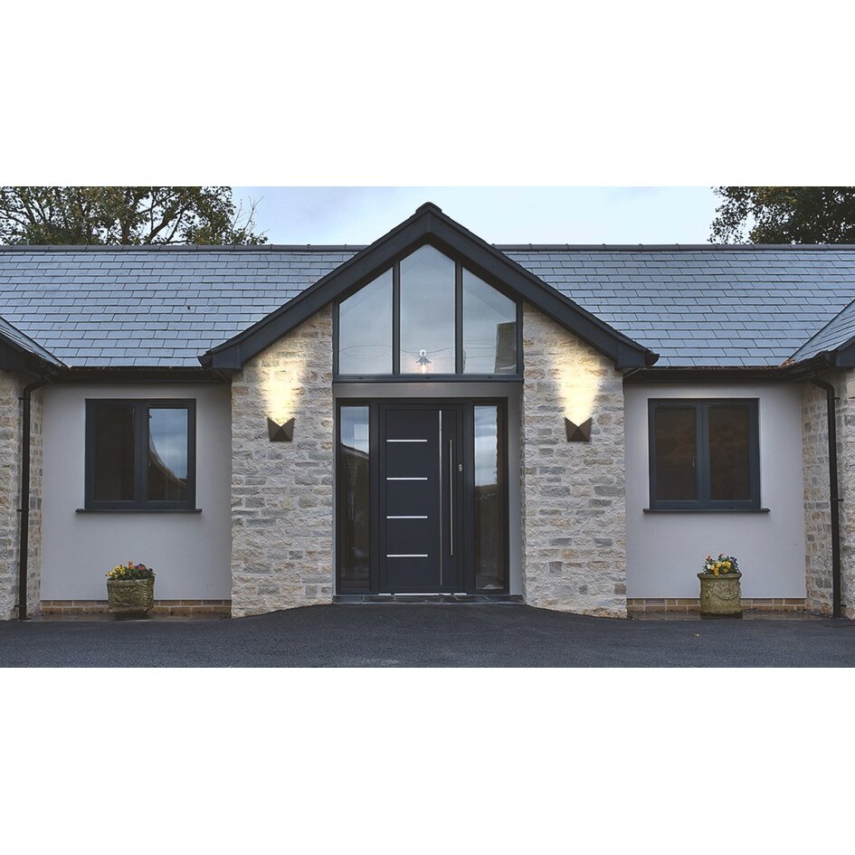 Design-Außenwandleuchte Milo - schwarz