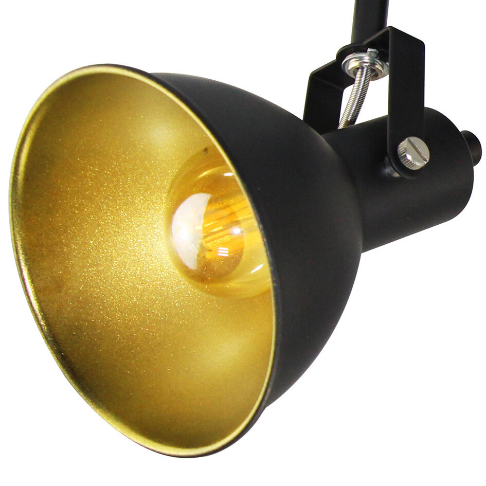 Design-Spot schwarz mit gold - Alex