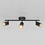 Moderne Deckenlampe Mitchell 3-flammig in Schwarz