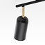 Deckenlampe Cody 2-flammig in Schwarz mit Gold