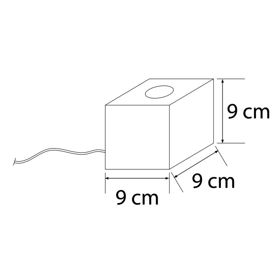 Rustikale Tischlampe aus Holz - Aspen