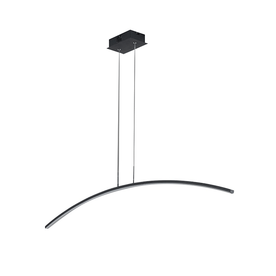 Hängelampe Chelsea in Schwarz mit integrierten LEDs