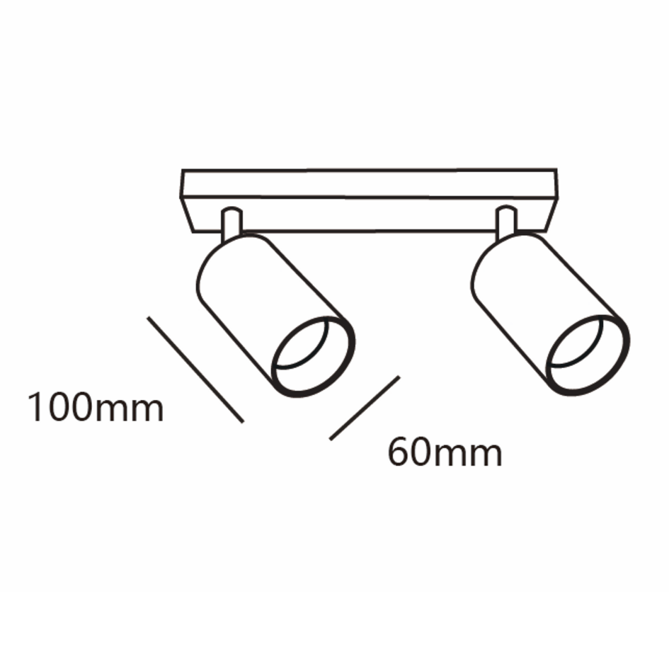 Industrielle schwenkbare Deckenleuchte - Sol