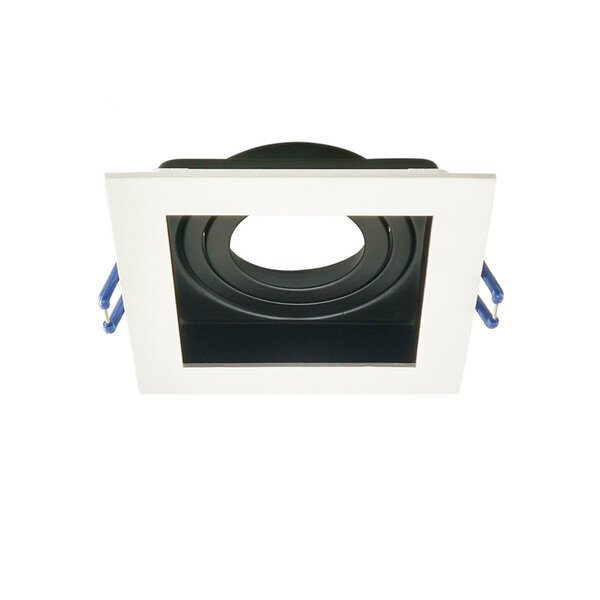 Modernes schwenkbares Downlight schwarz mit weiß - Ace