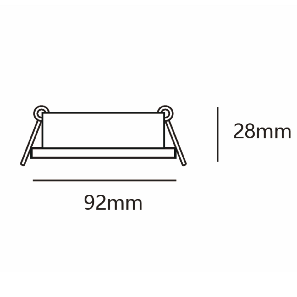 Moderner schwenkbarer Einbaustrahler schwarz - Sam