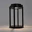 Aufladbare schwarze Tischlampe Gleamy mit integrierter LED