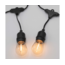 Solar-Lichterkette 10 Meter 10 Lämpchen mit hängender Fassung (4cm, 6cm, 8cm), 3W Solarpanel