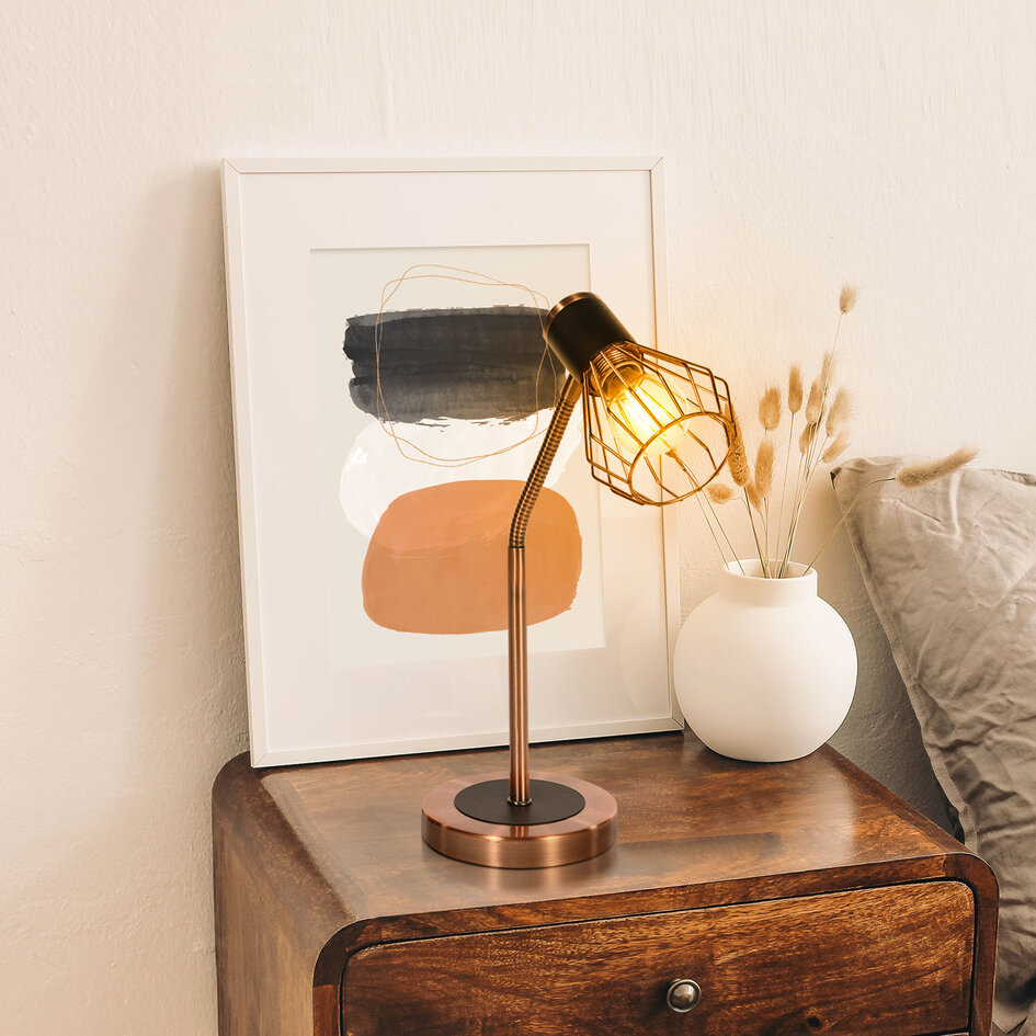 Industrielle Tischlampe Kupfer - Ruby