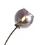 Moderne Tischlampe Savannah 2-flammig aus Rauchglas