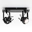 Design-Deckenlampe Dayton 2-flammig, verstellbar Schwarz
