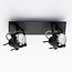 Design-Deckenlampe Dayton 2-flammig, verstellbar Schwarz