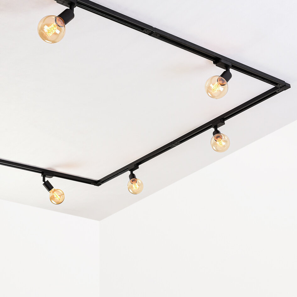 Modernes 1-phasiges Schienensystem 3 Meter mit Jax-Strahlern