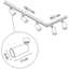 1-Phasen-Schienensystem Set 3 Meter mit Juno Strahlern, Schwarz