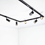 1-Phasen-Schienensystem Set 1,5 Meter mit Jill Strahlern, Schwarz
