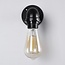 Industrial-Wandlampe Crane in Schwarz mit Gold