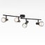 Deckenlampe Faith 4-flammig in Schwarz