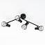 Deckenlampe Faith 4-flammig in Schwarz
