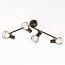 Deckenlampe Faith 4-flammig in Schwarz