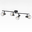 Deckenlampe Faith 4-flammig in Schwarz