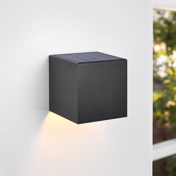 Solar-Außenlampe Vikke - schwarz