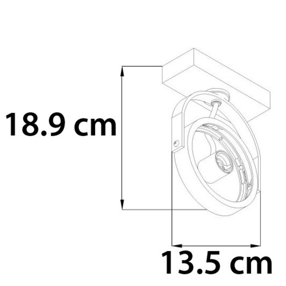AR111 Strahler Skylar - schwarz