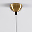 Design-Hängeleuchte Venice - Amberglas mit Gold