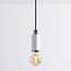 Design-Hängeleuchte Vienna - weißer Beton mit roségoldenen Dektorationen