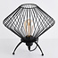 Industrial-Tischlampe Spider aus schwarzem Metall