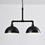 Industrial-Hängelampe Libra in Schwarz mit Bronze