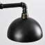 Industrial-Hängelampe Libra in Schwarz mit Bronze