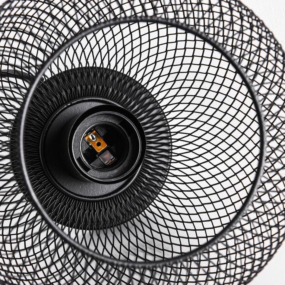 Industrielle schwarze Tischlampe mit Metallkonstruktion - Prison