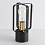Industrial-Tischlampe Toscane aus schwarzem Metall