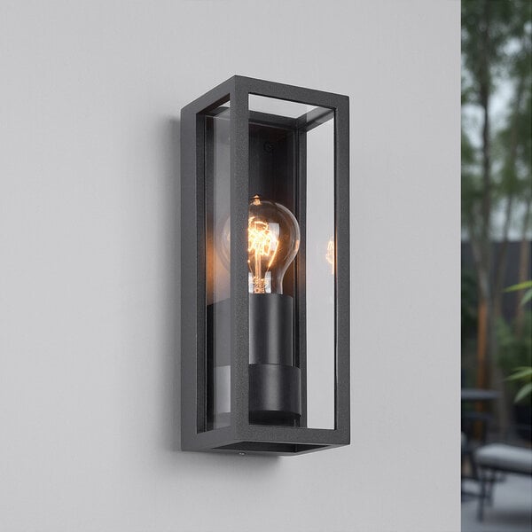 Industrial-Außenwandlampe Valentina - Schwarz
