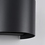 Außenwandlampe Lizzy rund - Anthrazit mit integrierter LED