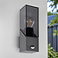 Wandleuchte Industrie Jasper mit Sensor - anthrazit