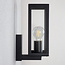 Außenwandlampe Carlo - Schwarz aus Edelstahl mit Glas