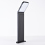 Schwarze Sockelleuchte Francesco - 50 cm mit integrierter LED