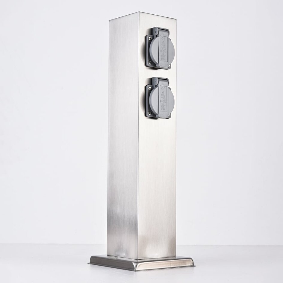 Steckdosensäule aus Edelstahl - Fabrizio